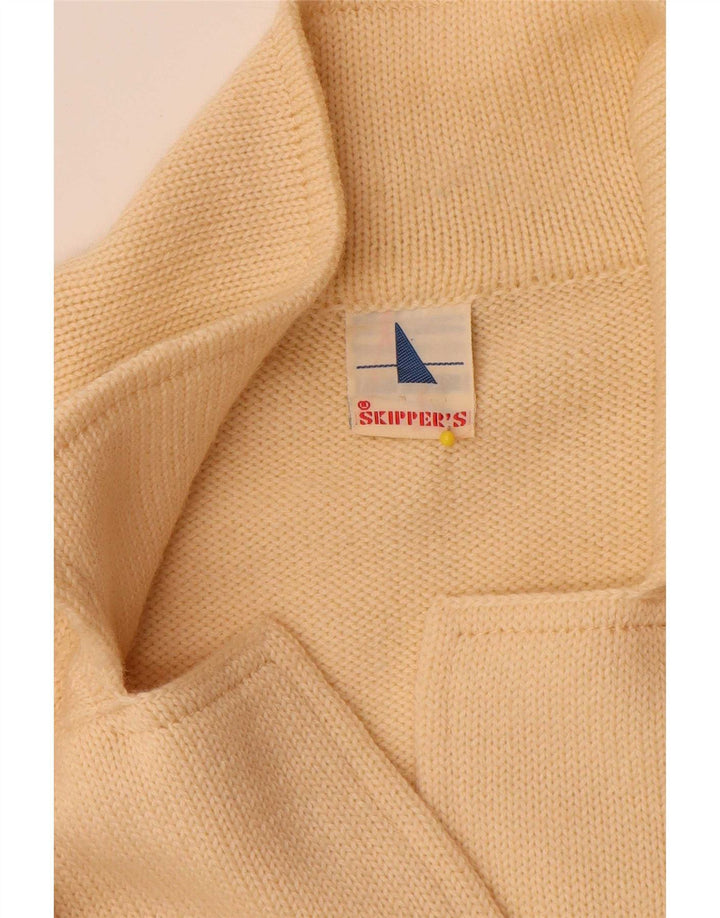 Damski sweter kardigan Skipper IT 50 XL Żółta wełna