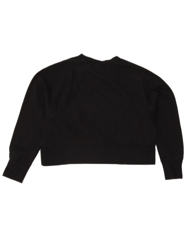 Damska bluza dresowa Nike Crop Graphic UK 14, średni czarny poliester
