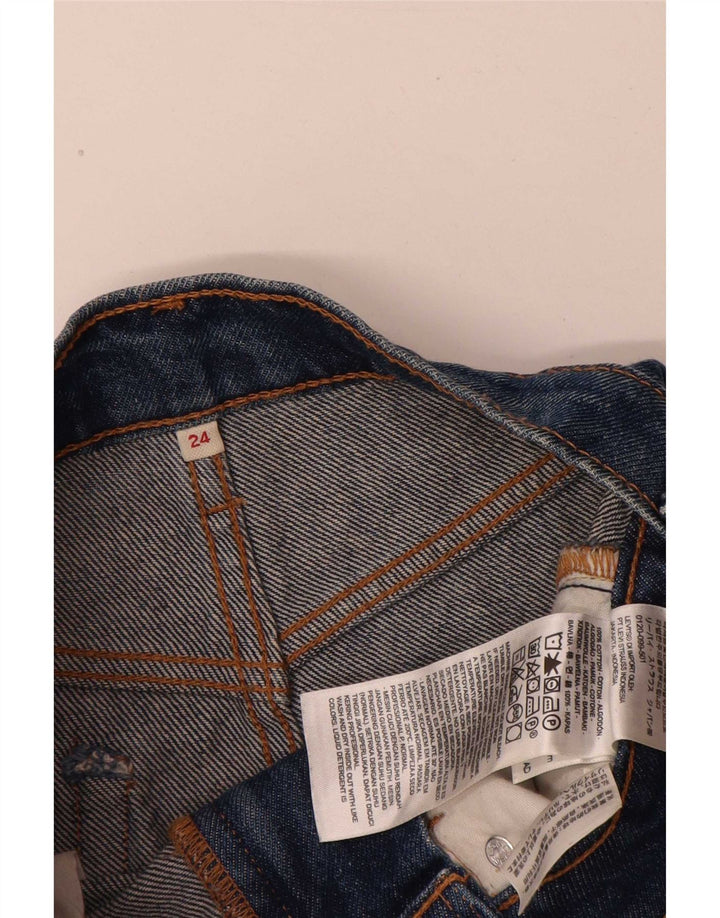 Damska spódnica dżinsowa Levi's w trudnej sytuacji W24 XS Niebieska bawełna