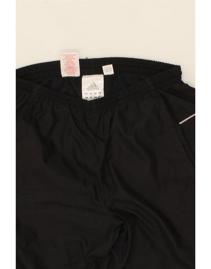 ADIDAS Mens Graphic Tracksuit Trousers Medium Black Polyester Vintage Adidas and Second-Hand Adidas from Messina Hembry 