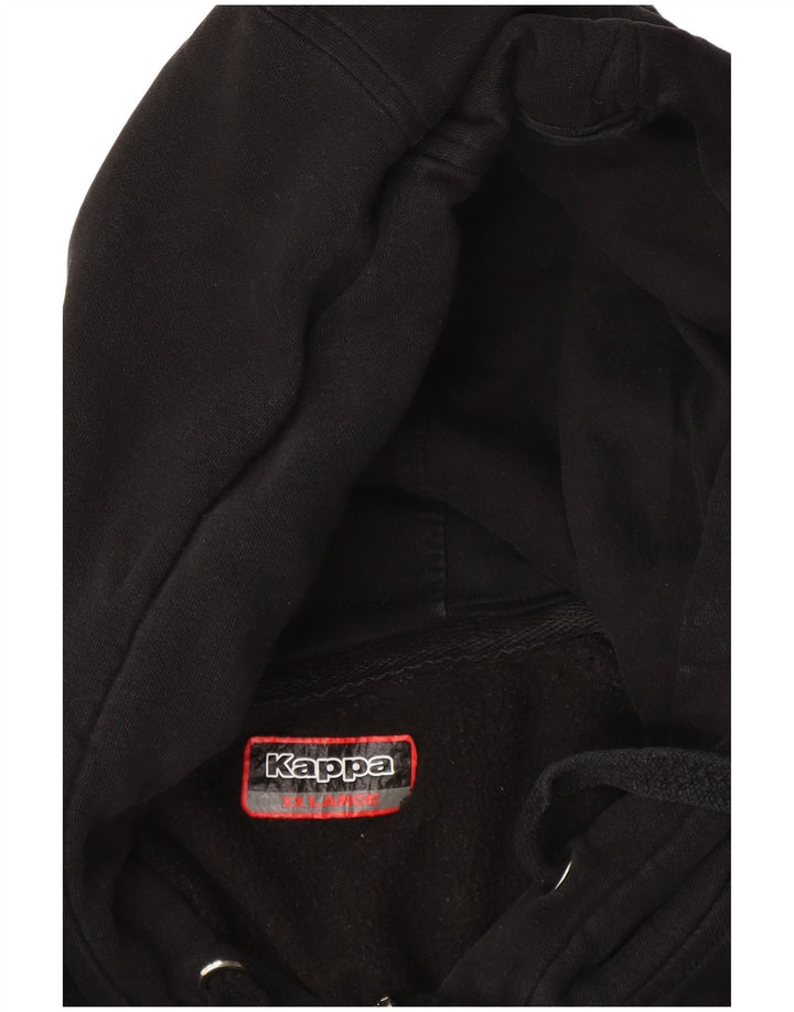 Męski sweter z kapturem i zamkiem Kappa 2XL w kolorze czarnym