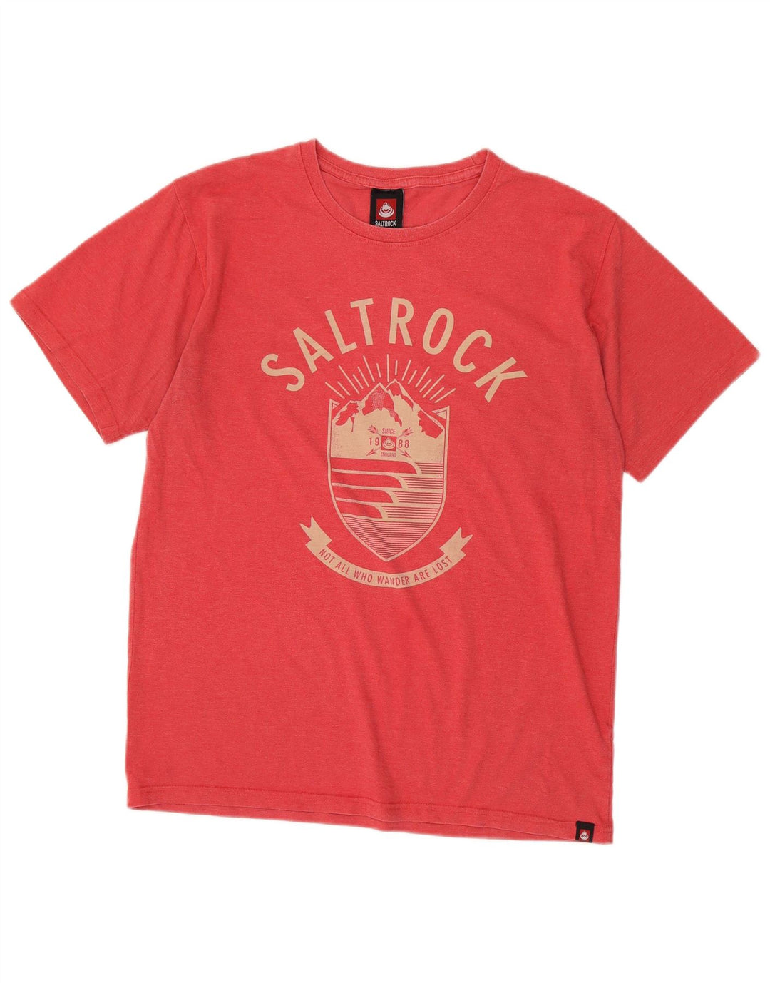 Męski T-shirt z grafiką Saltrock, duży, różowy