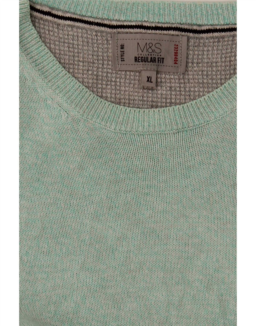 Marks & Spencer Męski sweter o regularnym kroju z okrągłym dekoltem XL, niebieski