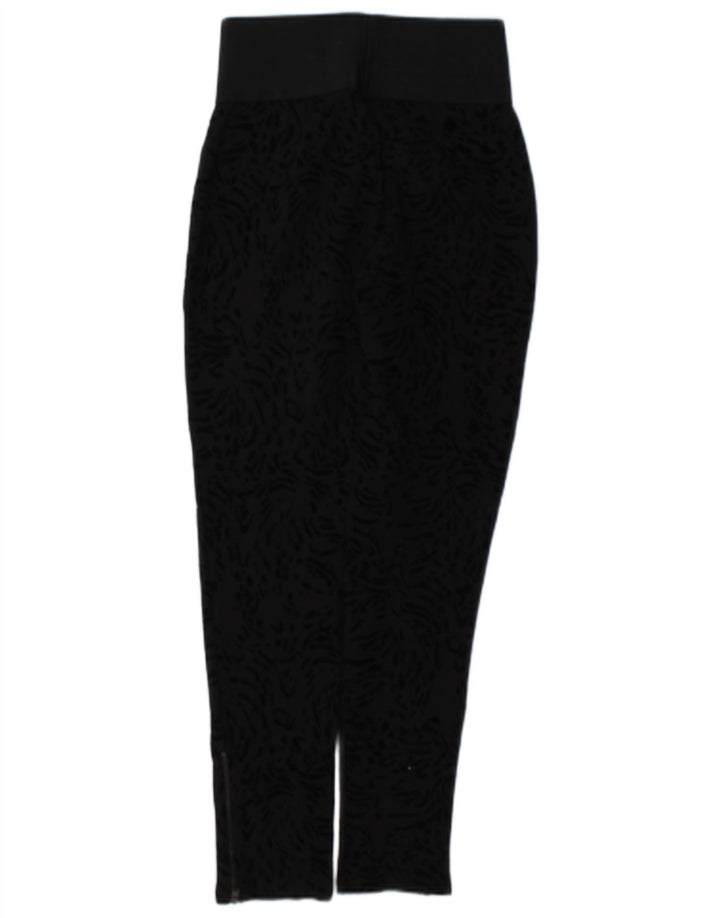 Legginsy damskie Zara UK 12, średni czarny nadruk zwierzęcy