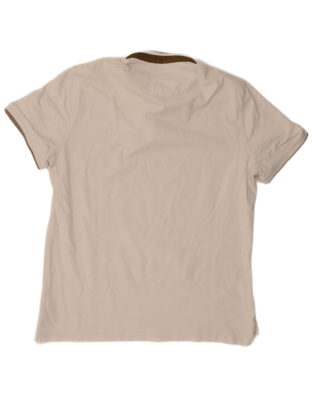 Męska koszulka polo o swobodnym kroju MASSIMO DUTTI, XL, biała