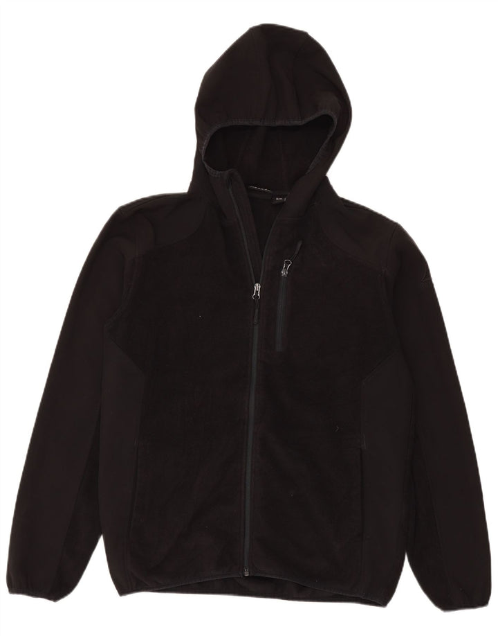 Męska kurtka polarowa z kapturem Reebok UK 38, średni czarny poliester