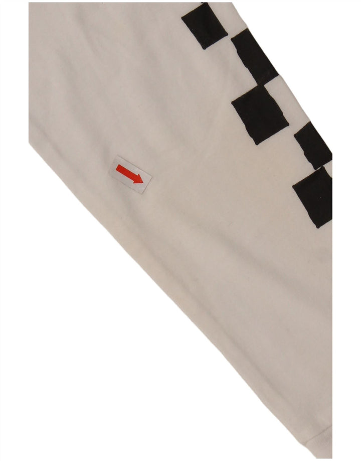 Damski top VANS Crop Graphic z długim rękawem, UK 6 XS, biały