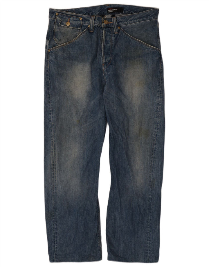 Męskie proste dżinsy Levi's W34 L28 Niebieskie