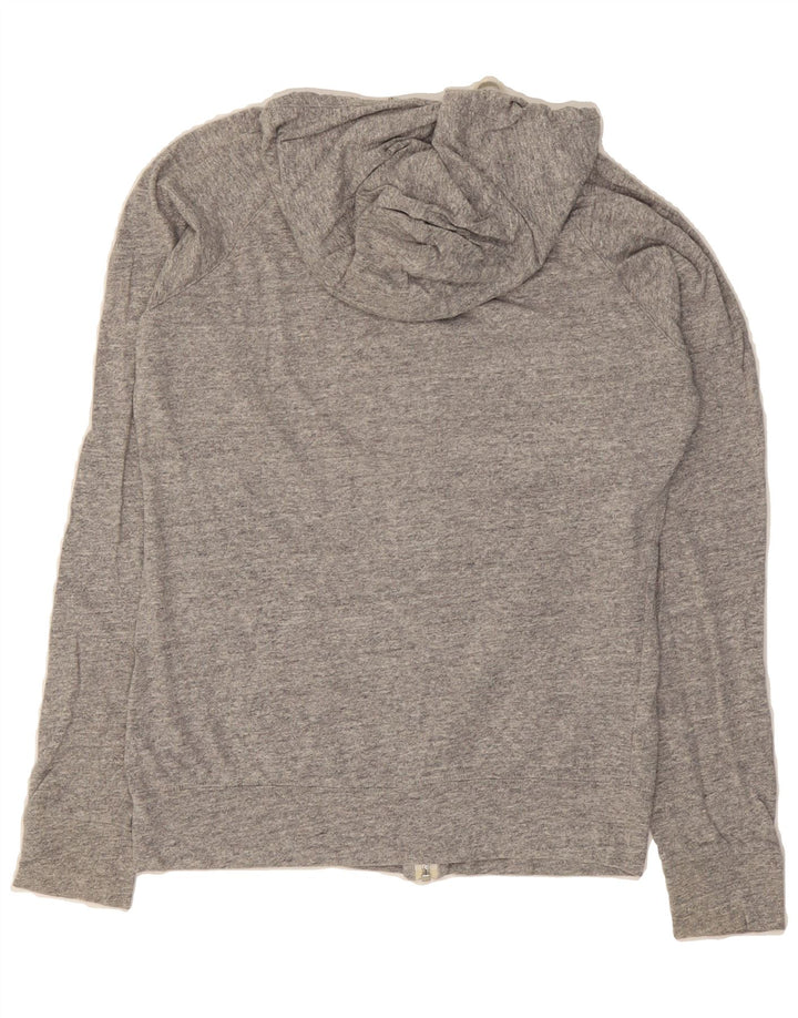 NIKE Womens Zip Hoodie Sweater UK 14 Medium Grey Cotton Vintage Nike and Second-Hand Nike from Messina Hembry 