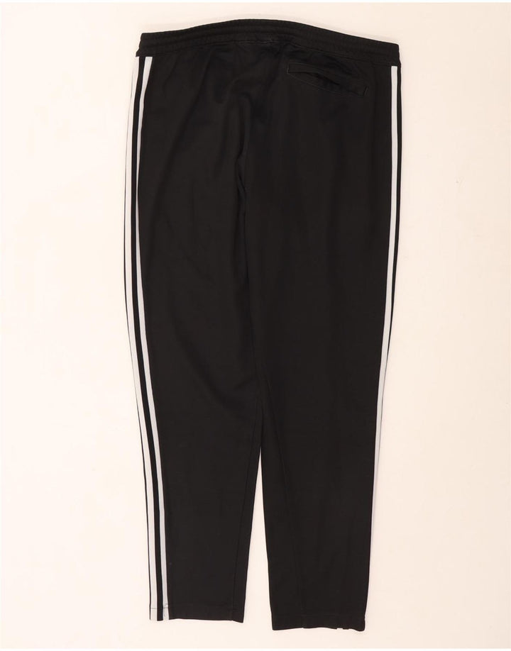 Męskie spodnie dresowe Adidas, duże, czarne, bawełniane