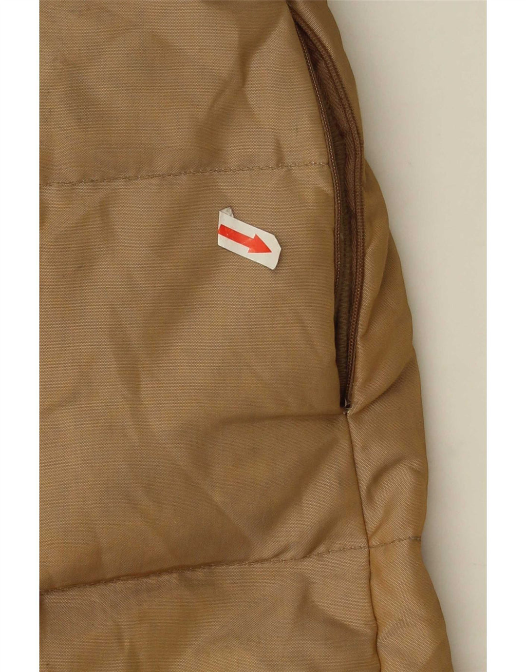 Ocieplany płaszcz damski Zara UK 10, mały, brązowy nylon