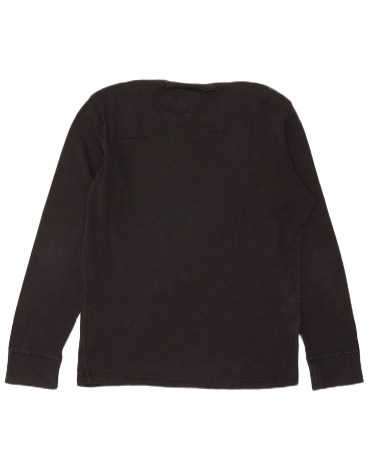 Męski top z długim rękawem Tommy Hilfiger, duży, czarny, bawełniany