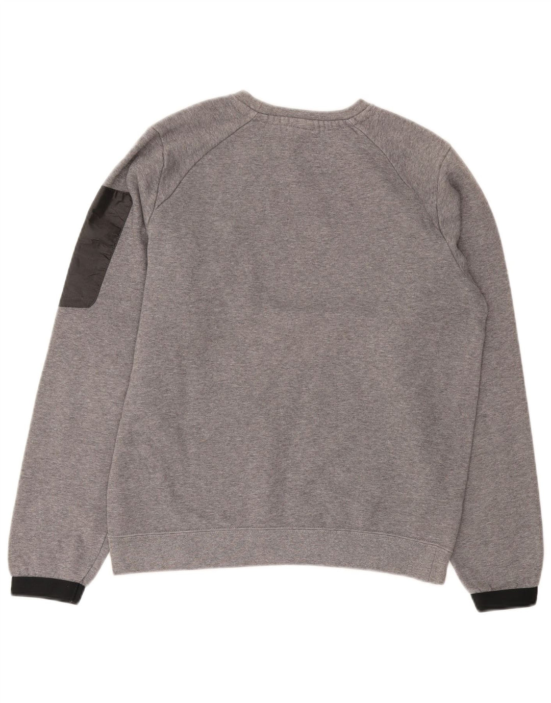 Męska bluza z grafiką NIKE, mała, szara, bawełniana w bloki kolorów