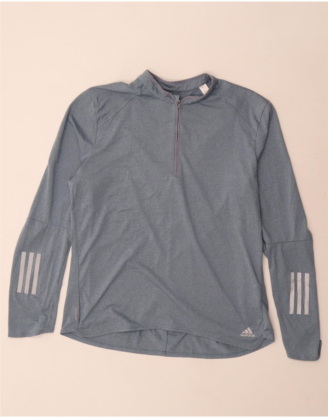 Damski dres Adidas Climalite Zip Neck Pullover Top UK 20/22 XL Szary