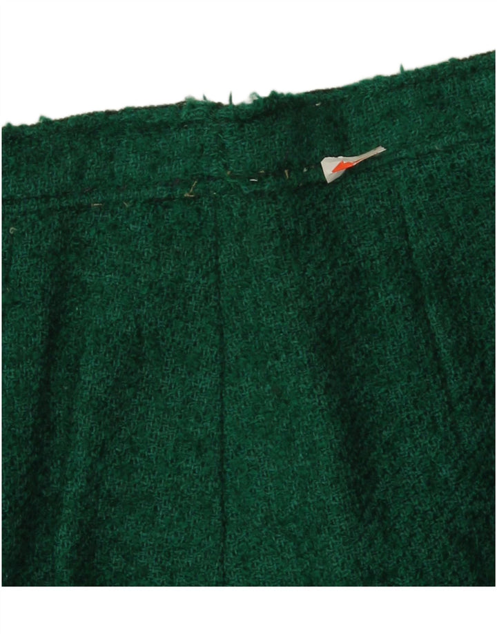 VINTAGE Womens A-Line Skirt W24 XS Green Vintage Vintage and Second-Hand Vintage from Messina Hembry 