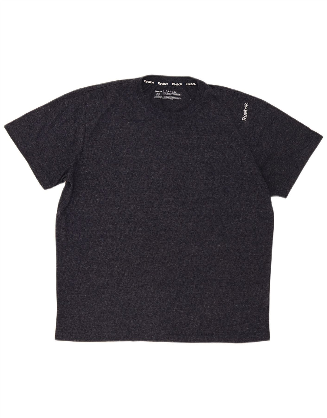 T-shirt męski Reebok Top XL, szary, nakrapiany poliester