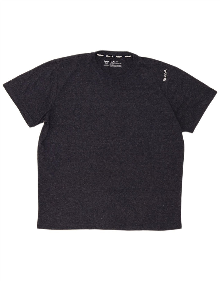 T-shirt męski Reebok Top XL, szary, nakrapiany poliester