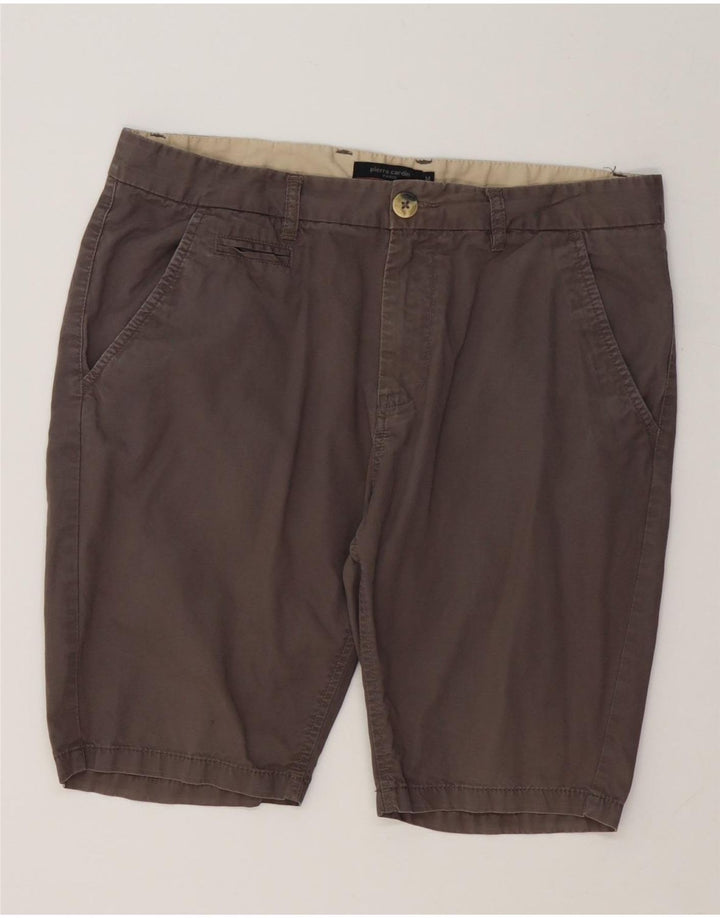 Męskie spodenki Chino Pierre Cardin Medium W36, szara bawełna