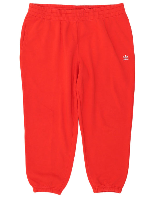 Damskie spodnie dresowe Adidas Joggers UK 24/26 2XL Czerwona bawełna