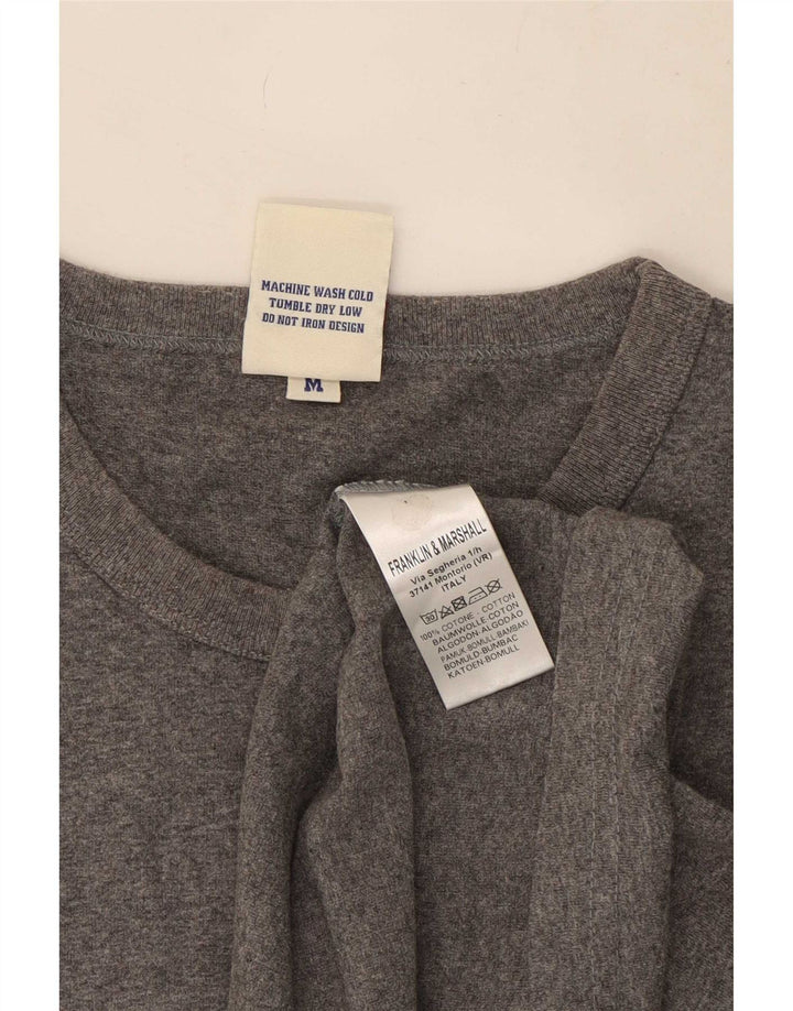T-shirt męski Franklin & Marshall, średnioszary, bawełniany