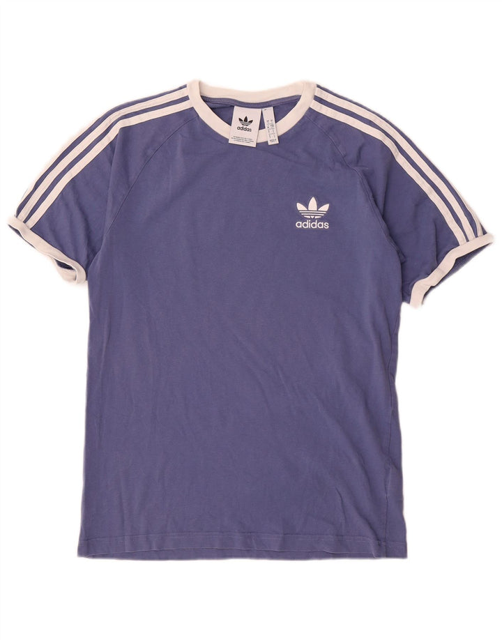 Adidas Męski T-Shirt Top Mały Granatowy Bawełniany