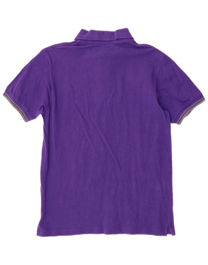 Męska koszulka polo FAY, mała, fioletowa, bawełniana