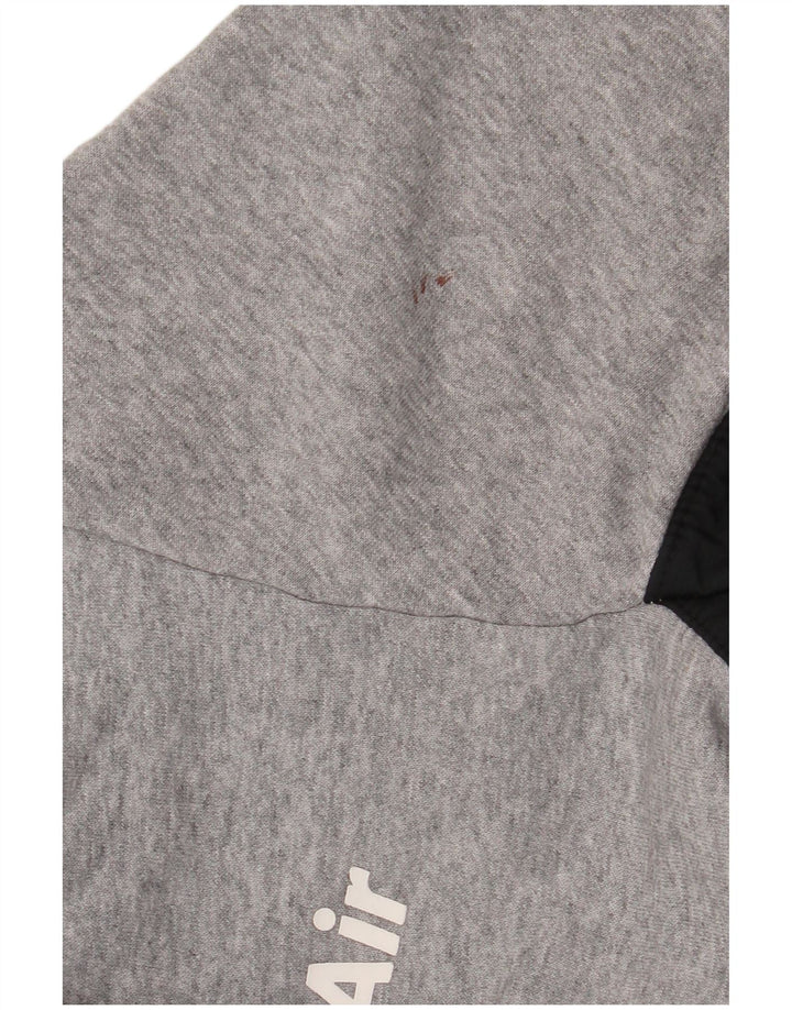 Męska bluza dresowa Nike, mała, szara, z blokami kolorów, poliester