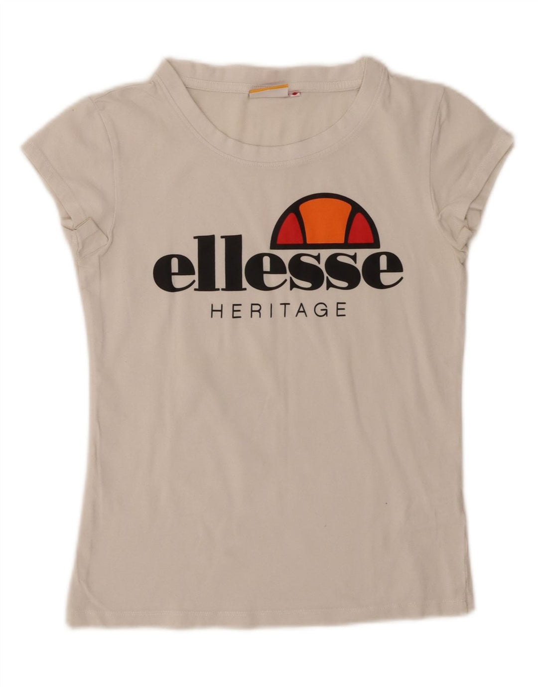 Damska koszulka z grafiką Ellesse Top UK 10 Small White Cotton