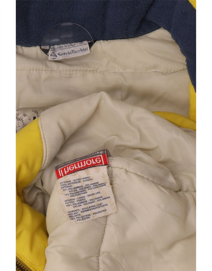 Męska kurtka narciarska z kapturem Sergio Tacchini UK 36 Small Yellow Colorblock