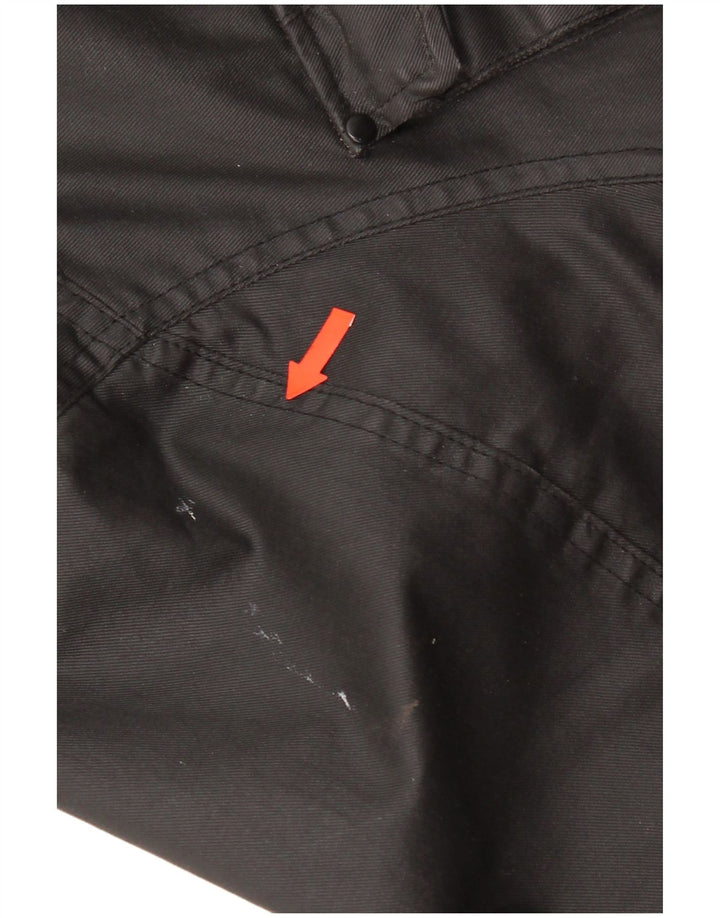 Vintage męska kurtka wojskowa UK 42 XL, czarna bawełna