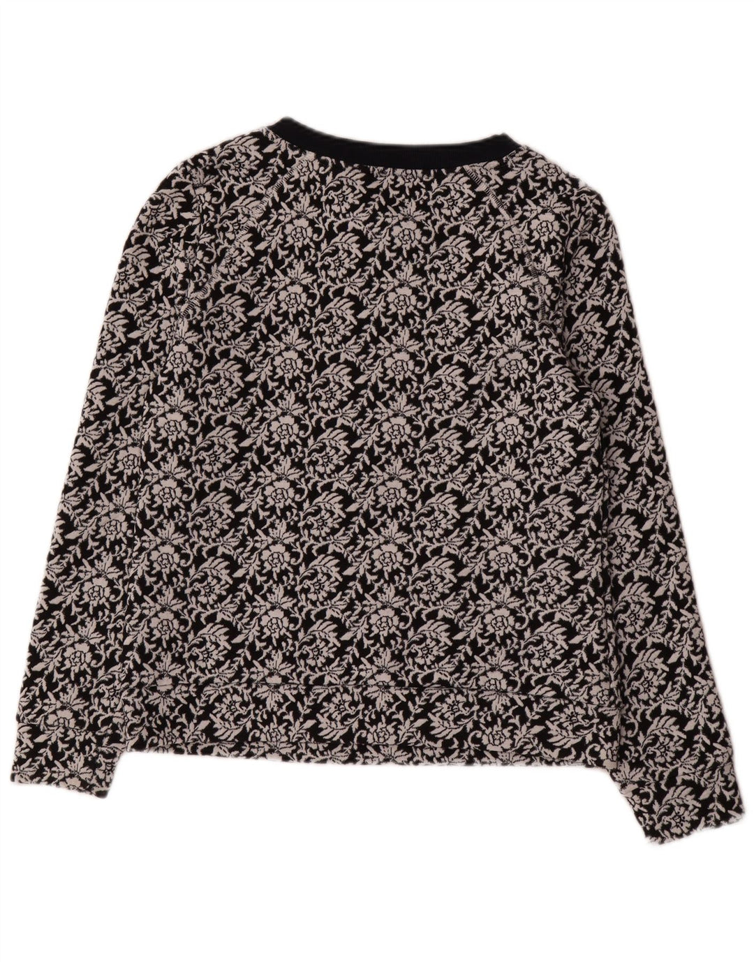 Damska bluza Ted Baker, rozmiar 2, mała, czarna, z bawełny w kwiaty