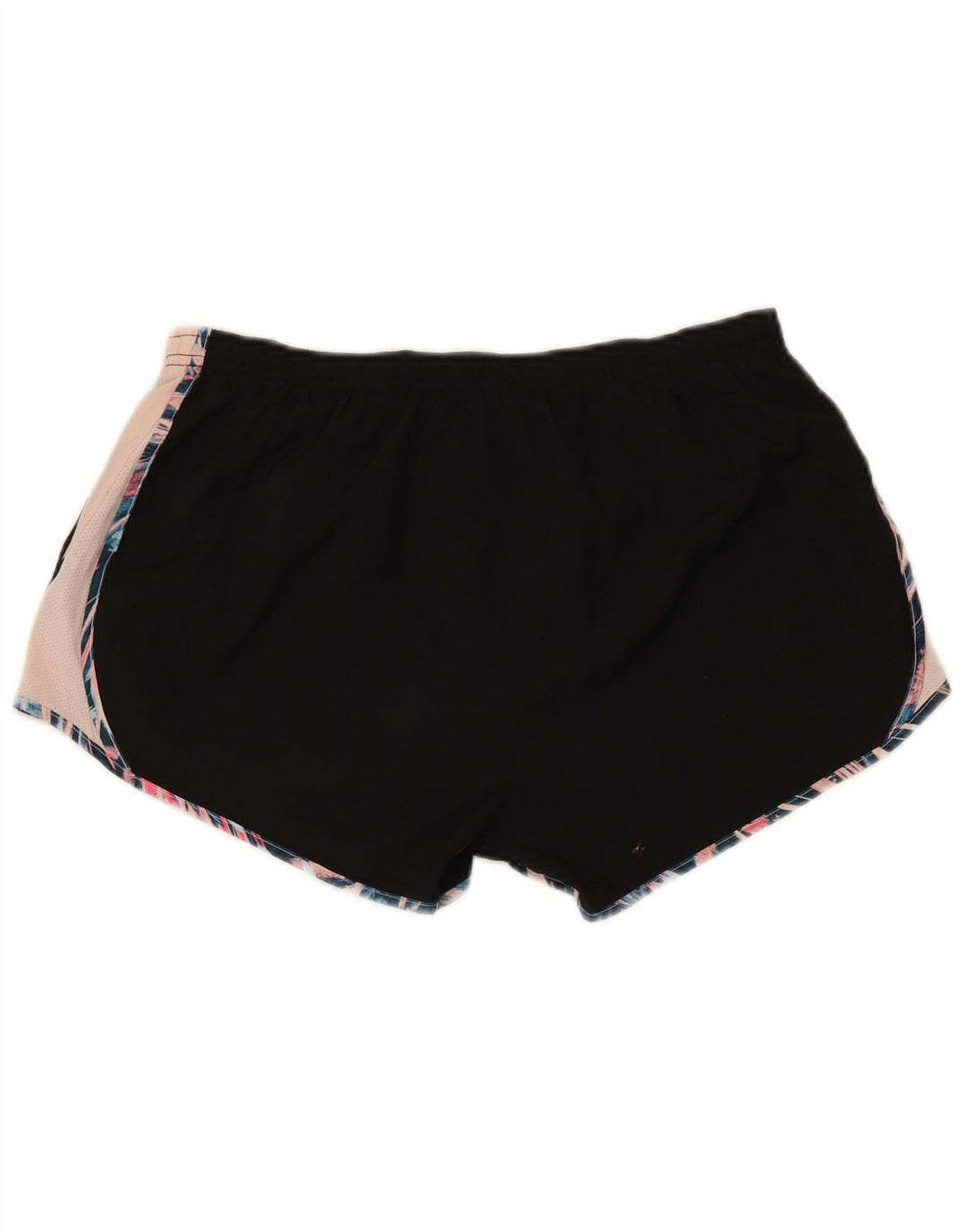 Damskie spodenki sportowe Nike Dri Fit UK 14, duży czarny poliester z blokami kolorów