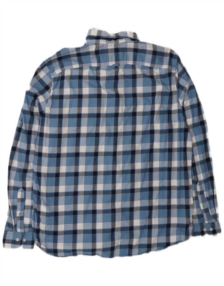TIMBERLAND Męska koszula slim fit XL w niebieską kratkę, bawełniana