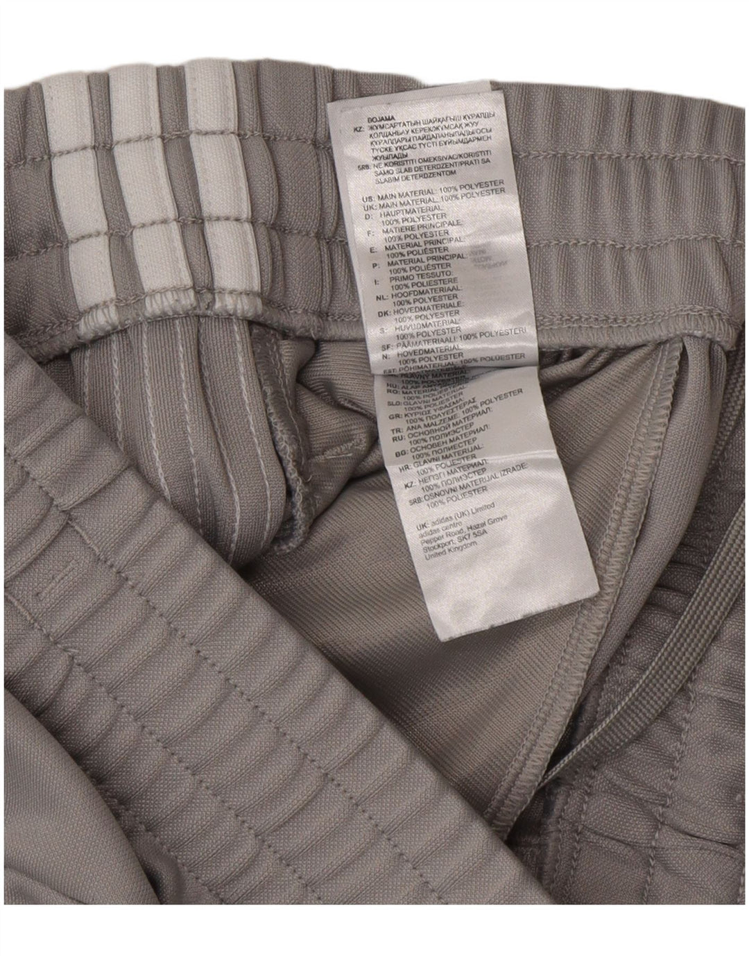 Damskie spodnie dresowe Adidas UK 8/10, małe, szare, poliestrowe