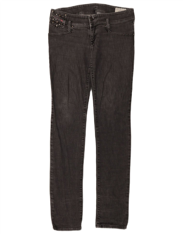 Dżinsy damskie Diesel Matic Slim W28 L34 Czarne bawełniane