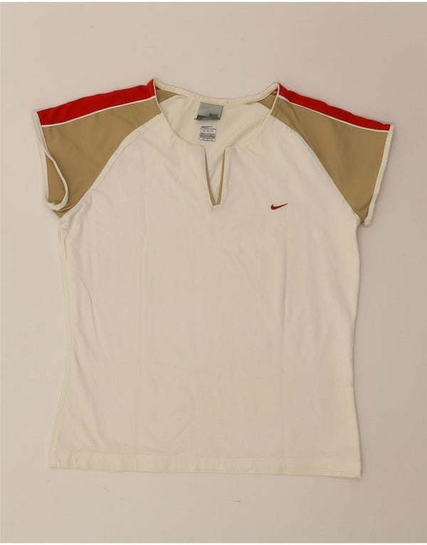 Damska koszulka Nike Top UK 16/18 XL w kolorze złamanej bieli