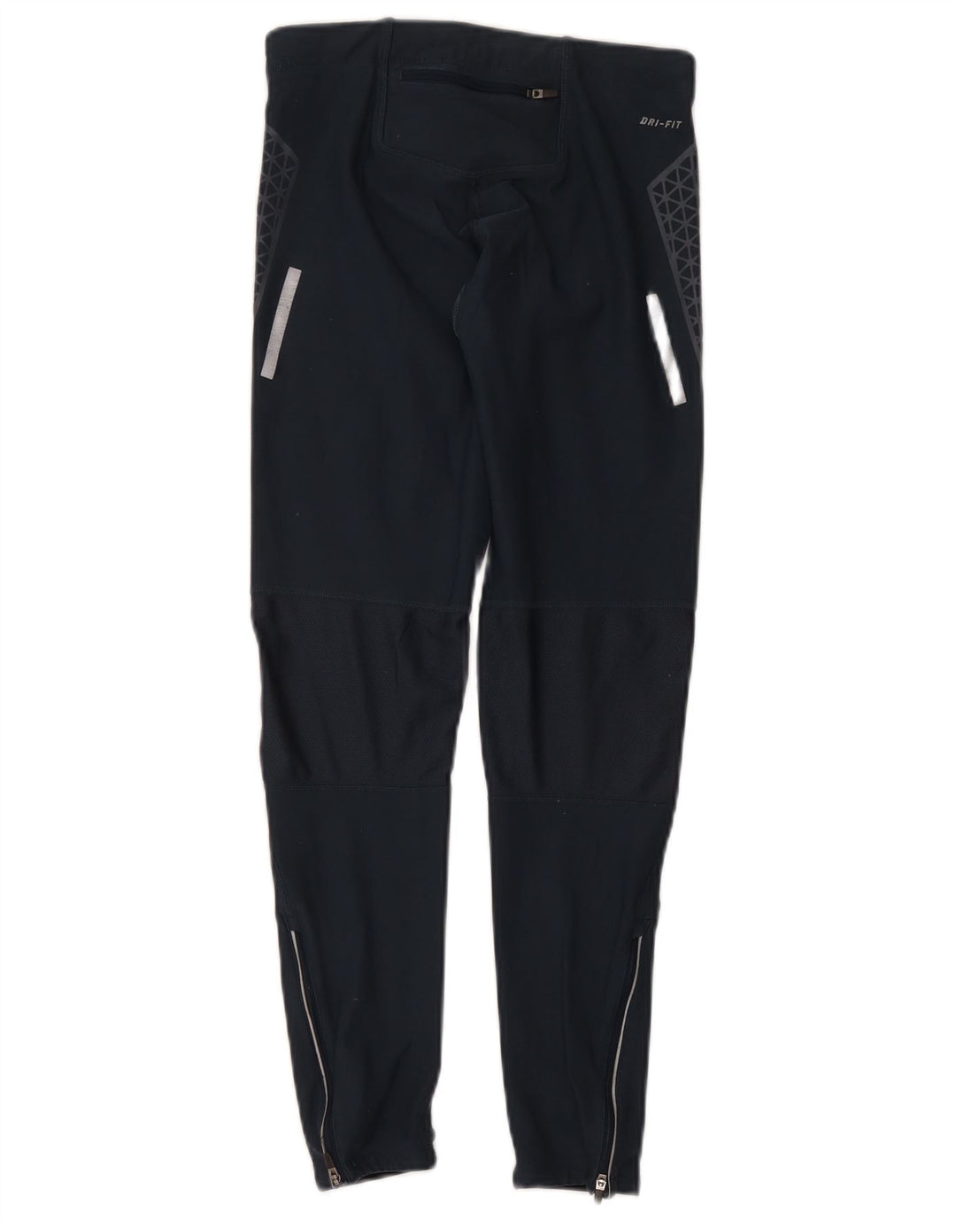 Damskie legginsy Nike Dri Fit UK 12, średni granatowy, geometryczny poliester