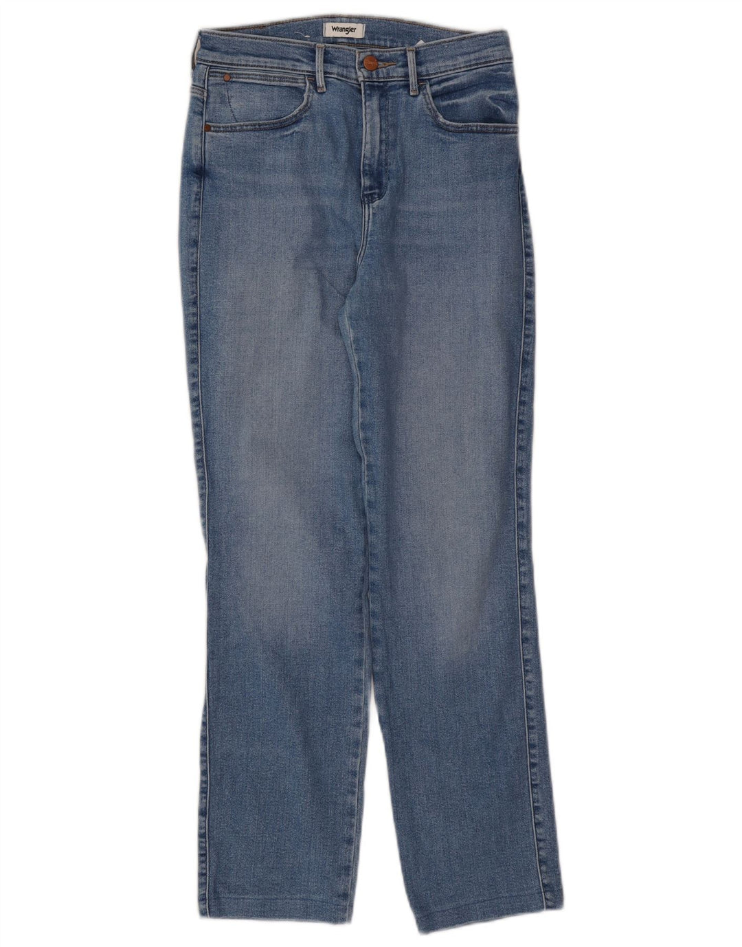 Damskie proste dżinsy Wrangler W28 L28 Niebieskie bawełniane