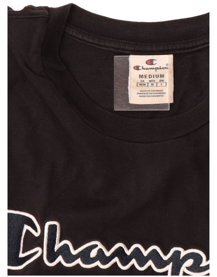 Męski T-shirt Champion z grafiką, średni czarny