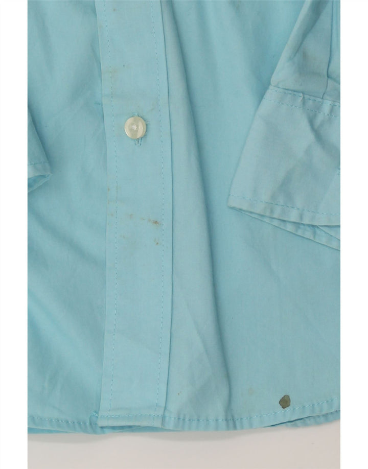 CHAPS Boys Shirt 15-16 Years Blue Cotton Vintage Chaps and Second-Hand Chaps from Messina Hembry 
