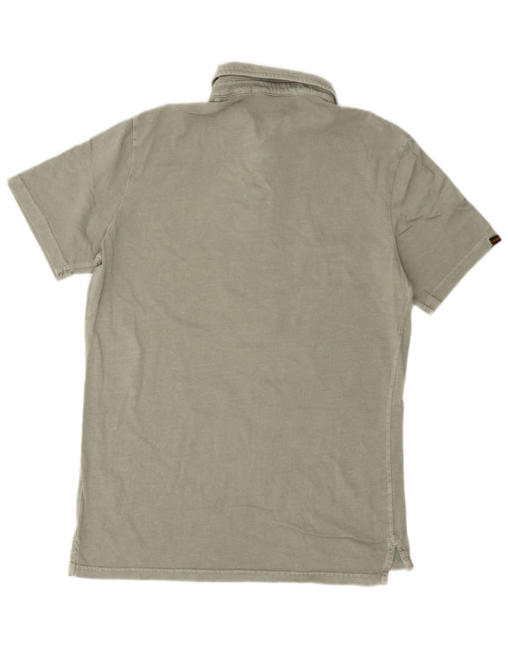 Męska koszulka polo Superdry, duża, zielona, bawełniana