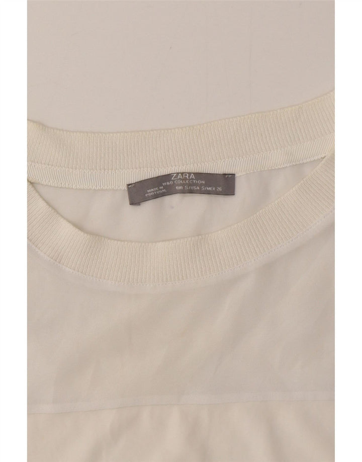 Bluza damska Zara Sweter UK 10 Small White