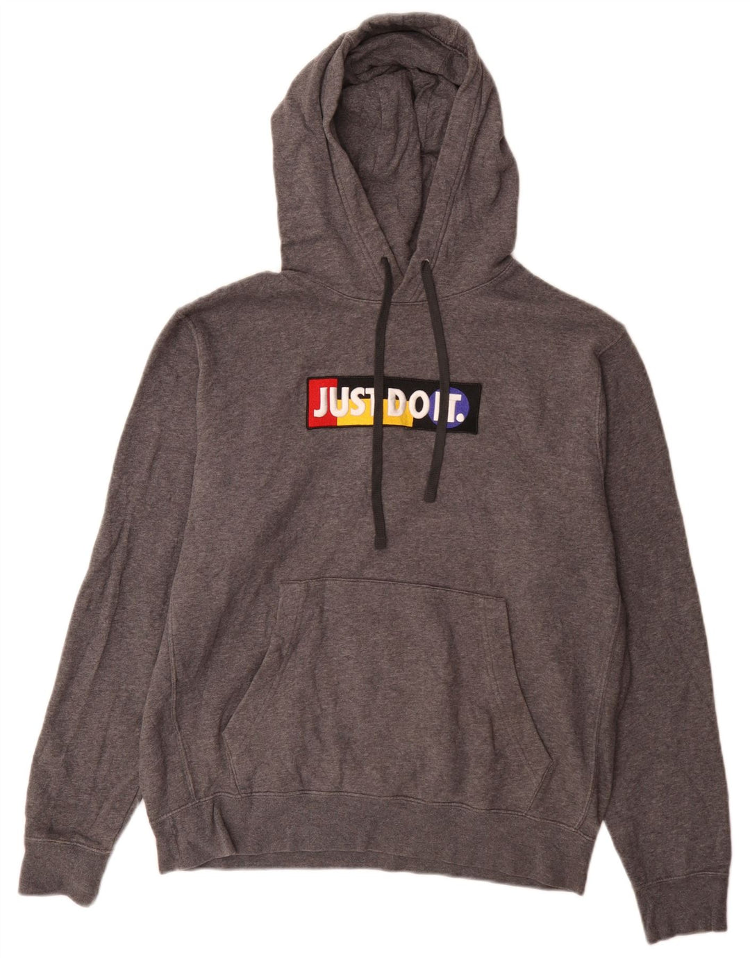 Męski sweter z kapturem Nike Graphic, średnioszary, bawełniany