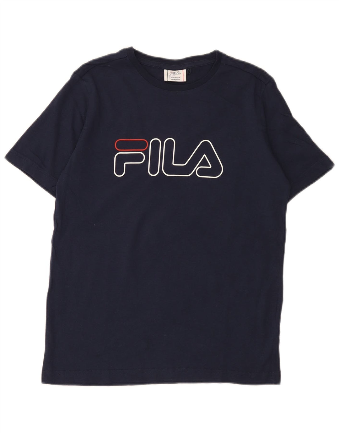 Chłopięcy T-shirt z grafiką Fila 13-14 lat, granatowy