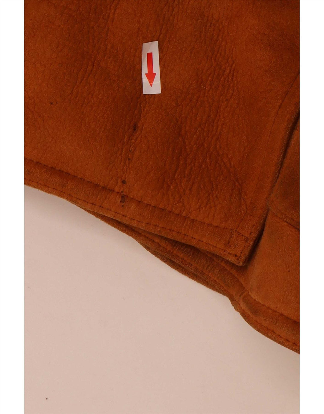 Vintage damski płaszcz oversize z owczej skóry UK 16, duży beż