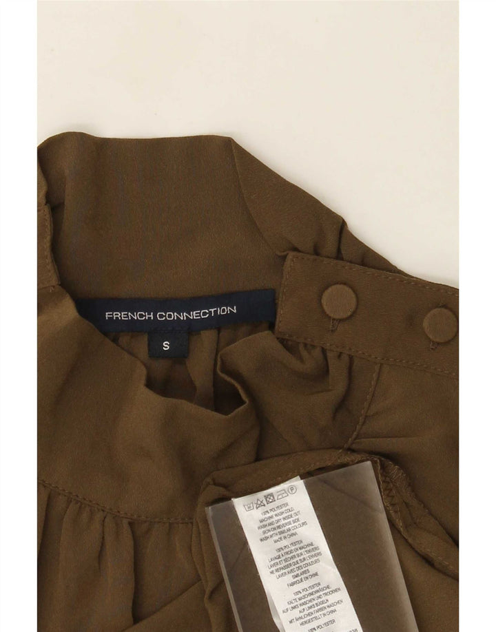 Damska bluzka o swobodnym kroju French Connection Top UK 10, mały, khaki, poliester