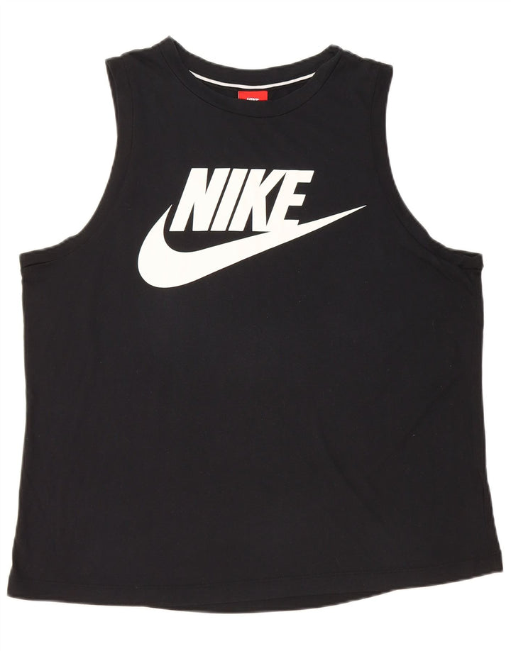 Damski top z kamizelką NIKE Graphic UK 16, duży, czarny