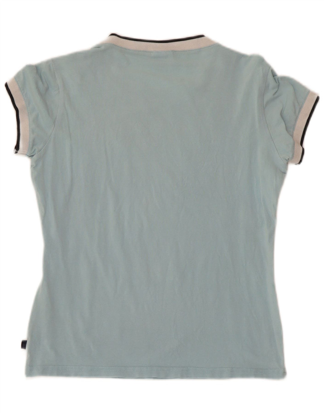 Damska koszulka z grafiką ASICS Top UK 12, średnia niebieska bawełna