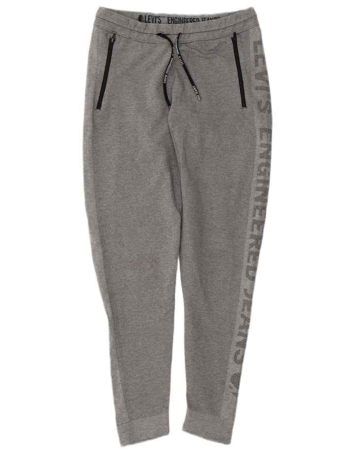 Męskie spodnie dresowe Levi's z grafiką, małe, szare, nowoczesne