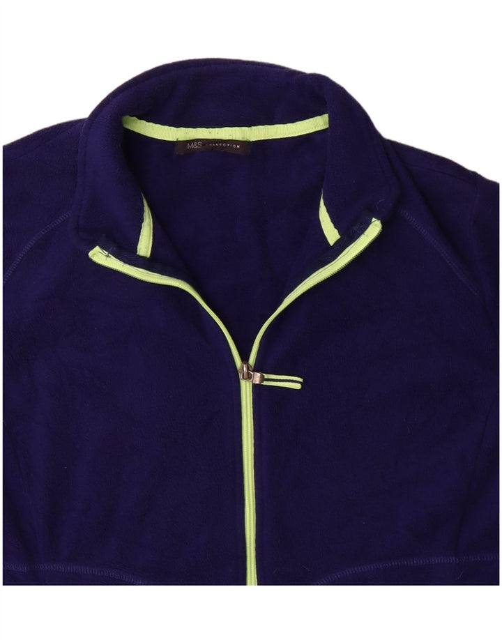 Damska kurtka polarowa Marks & Spencer UK 20 2XL Fioletowy poliester